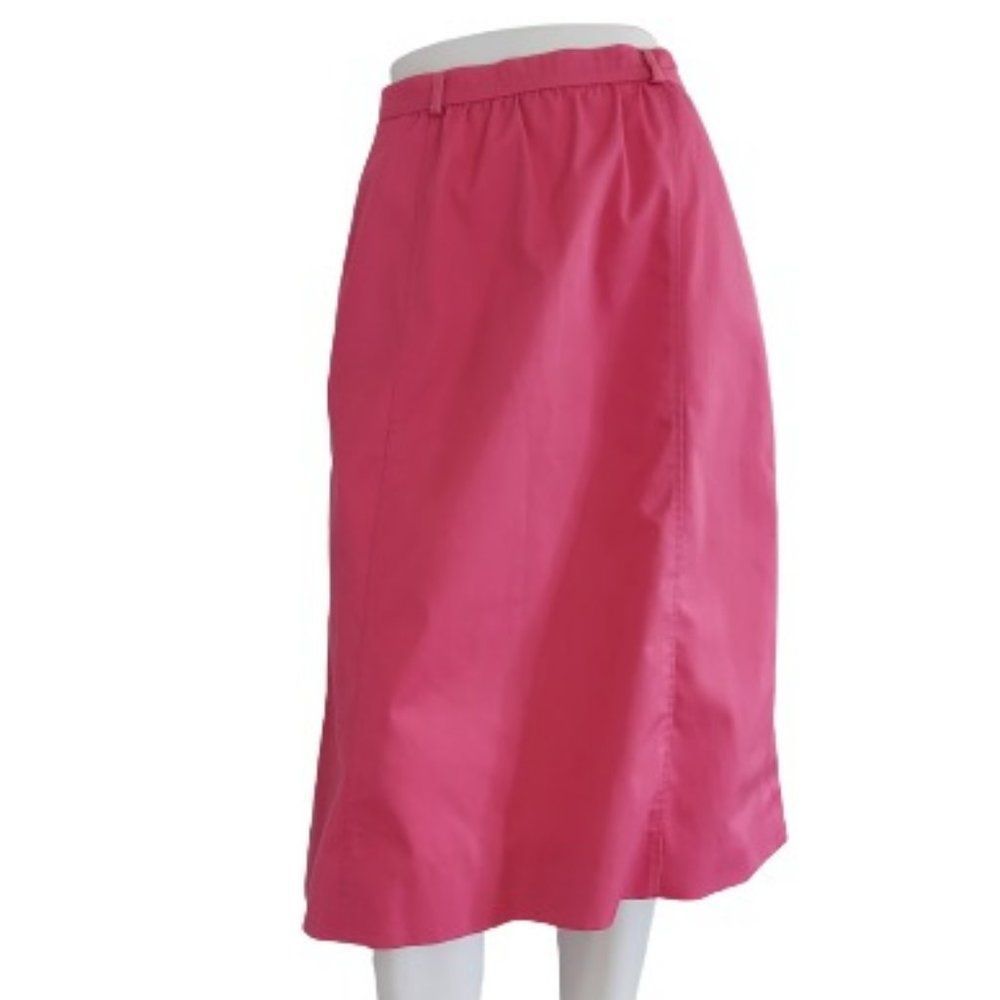 1980s Vintage The Villager Skirt, Pink, Size 12